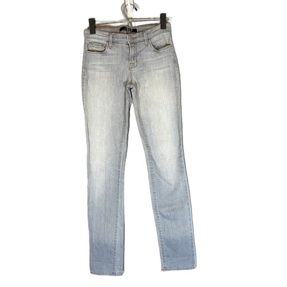 J Brand Light Wash Rail Illusion Skinny Denim Jeans Women Sz 26 - Picture 1 of 10